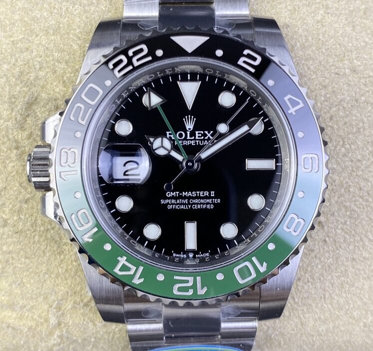 Fábrica Clean - Rolex GMT Master II M126720VTNR-0001 Mostrador Preto 3285