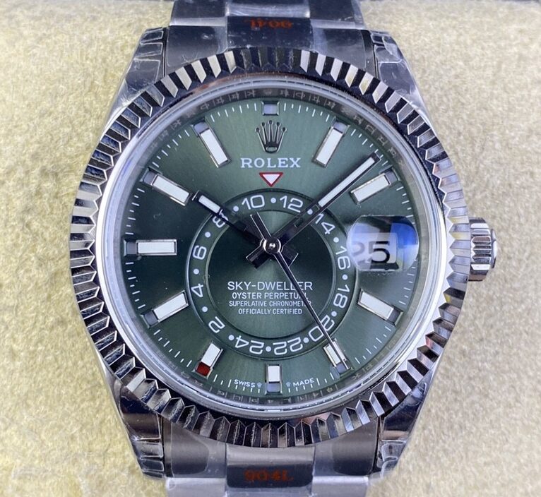 Fábrica Noob - Rolex Sky Dweller M336934-0001 Mostrador Verde