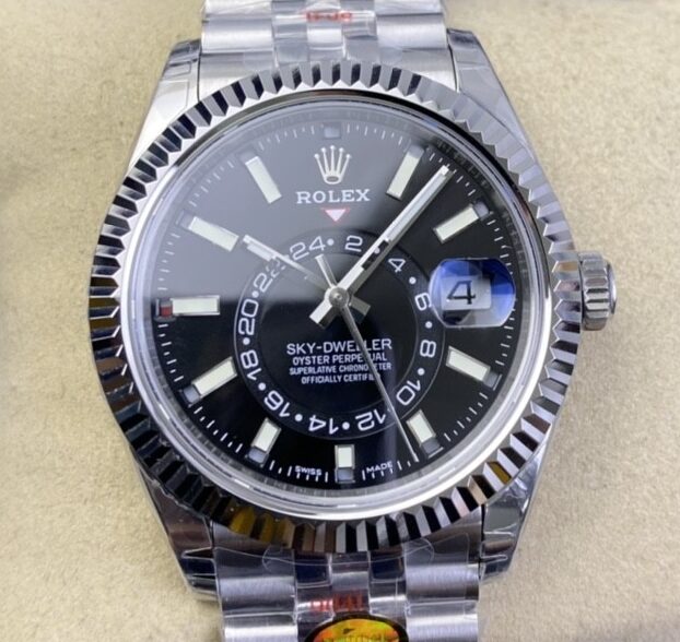 Fábrica Noob - Rolex Sky Dweller M326934-0006 Mostrador Preto Gloss