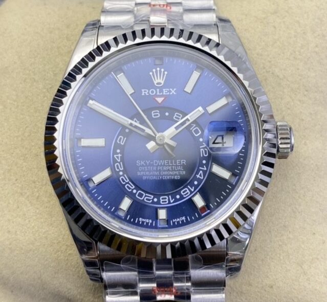 Fábrica Noob - Rolex Sky Dweller M326934-0004 Mostrador Azul