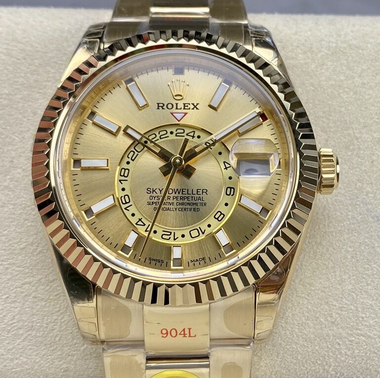 Fábrica Noob - Rolex Sky Dweller M326933-0009 Ouro