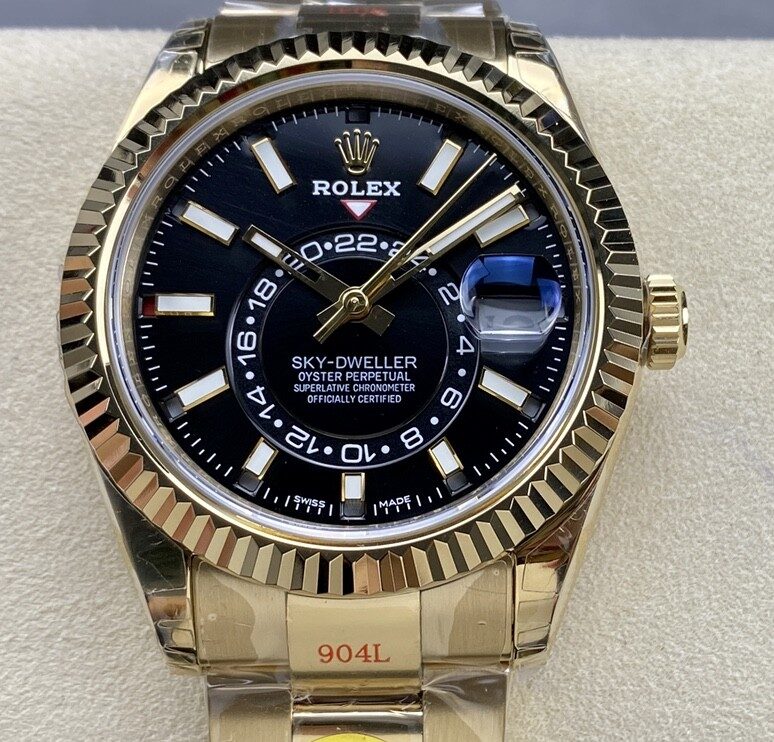 Fábrica Noob - Rolex Sky Dweller M326938-0004 Mostrador Preto