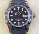 Fábrica VS - Rolex Yacht Master M126655-0002 Relógios de Ouro Rosa Tamanho 40mm