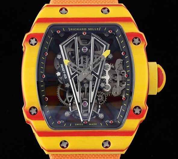 Fábrica RM - Richard Mille RM27-03 Tourbillon Pulseira de Nylon Laranja