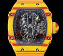 Fábrica RM - Richard Mille RM27-03 Tourbillon Pulseira de Borracha Laranja