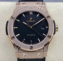 Fábrica HB - Hublot Classic Fusion 511.OX.1181.LR.1704 Relógio de Ouro Rosa com Diamantes