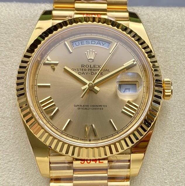 Rolex Day Date M228238-0002 Mostrador Prata Tamanho 40mm